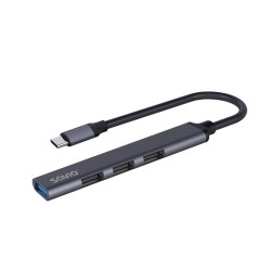 Hub USB SAVIO AK-71 USB-C - 3 x USB-A 2.0, 1 x USB-A 3.1 Gen… | PartsPC.pl
