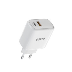 Ładowarka sieciowa Savio LA-06 USB Quick Charge Power Delivery 3.0 30W,