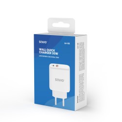 Ładowarka sieciowa Savio LA-06 USB Quick Charge Power Delivery 3.0 30W,