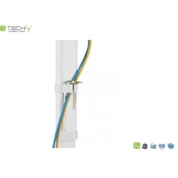Uchwyt biurkowy Techly 17"-27", 6kg pionowy | PartsPC.pl