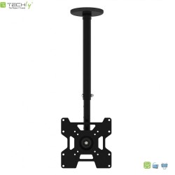 Uchwyt sufitowy LCD/LED Techly 23"-37" 45kg regulowany, czar… | PartsPC.pl