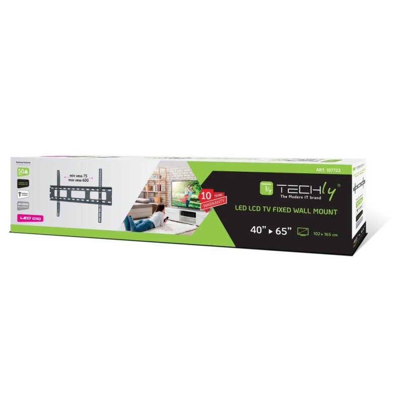 Uchwyt ścienny LCD/LED Techly 40"-65", 50 kg slim | PartsPC.pl