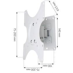 Uchwyt ścienny Techly 19"-37", 25kg obrotowy | PartsPC.pl
