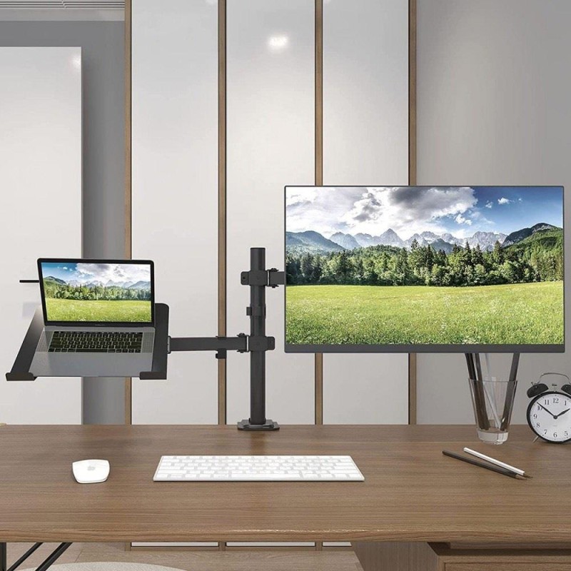 Uchwyt biurkowy Techly 13'-32", z półką na laptopa 12"-17" r… | PartsPC.pl