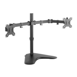 Uchwyt biurkowy Techly na 2 monitory 13"-32" 2x8kg regulowany
