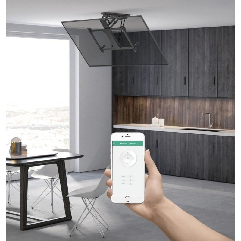 Uchwyt sufitowy elektryczny Techly 32"-70", 35kg składany