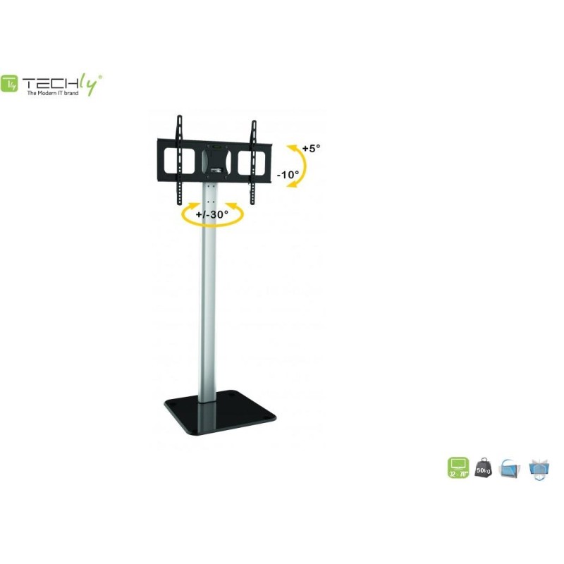 Stojak podłogowy Techly 32"-70", 50kg regulowany