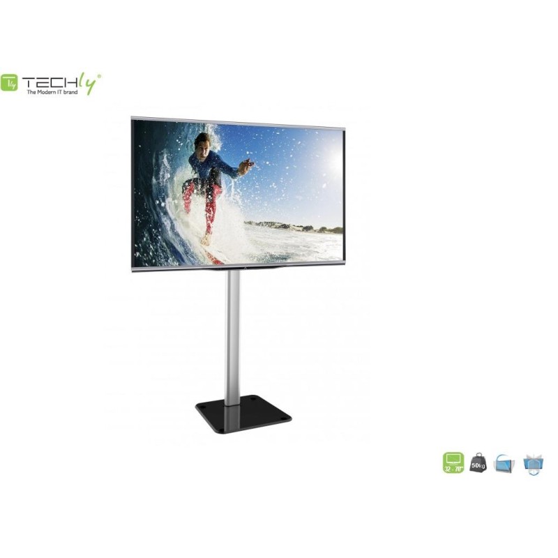 Stojak podłogowy Techly 32"-70", 50kg regulowany