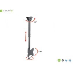 Uchwyt sufitowy Techly 23"-42", 50kg regulowany