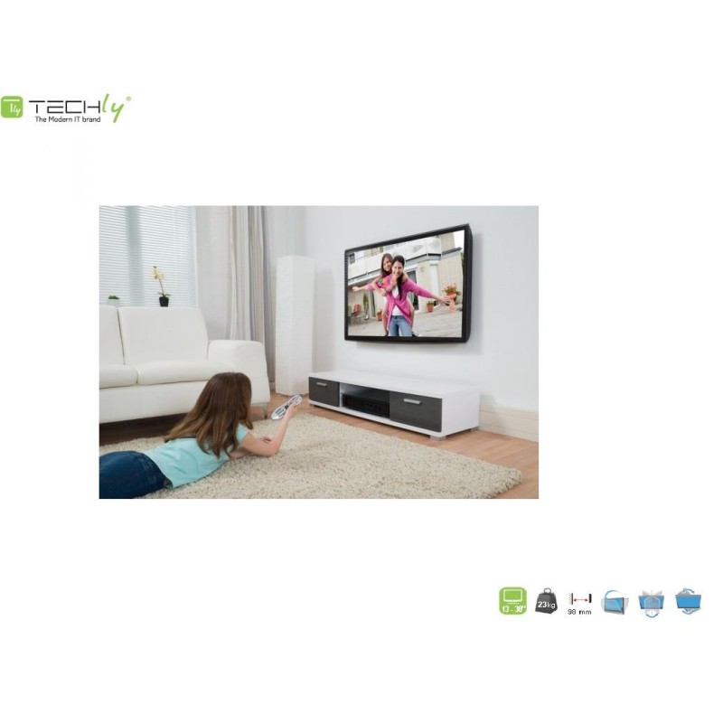Uchwyt ścienny Techly 13"-30", 23kg obrotowy | PartsPC.pl