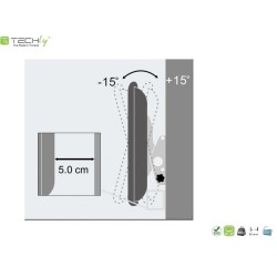 Uchwyt ścienny Techly 23"-55", 60kg slim