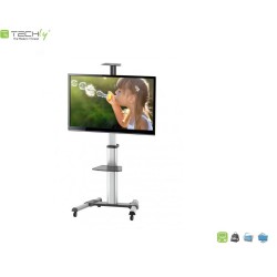 Stojak mobilny Techly 37"-70", 50kg regulowany, z półką