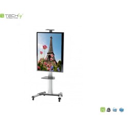 Stojak mobilny Techly 37"-70", 50kg regulowany, z półką