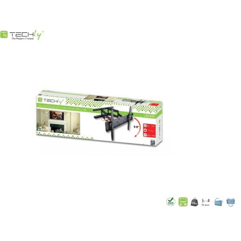 Uchwyt ścienny Techly 42"-70", 70kg obrotowy