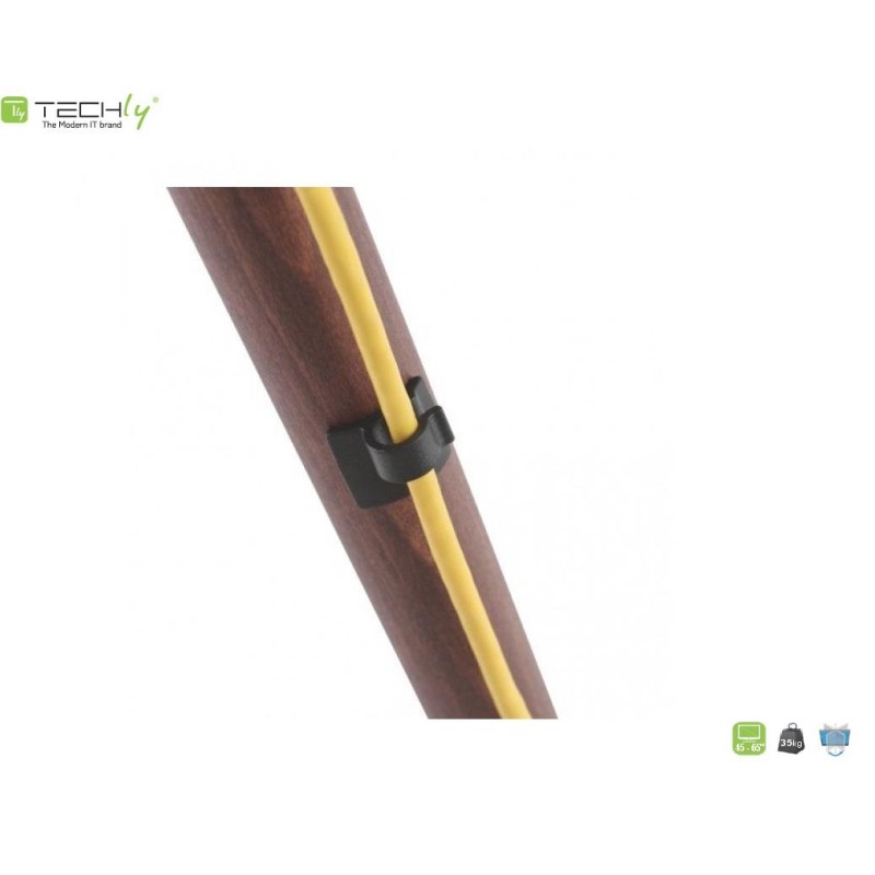 Stojak podłogowy Techly 45"-65", 35kg drewno | PartsPC.pl