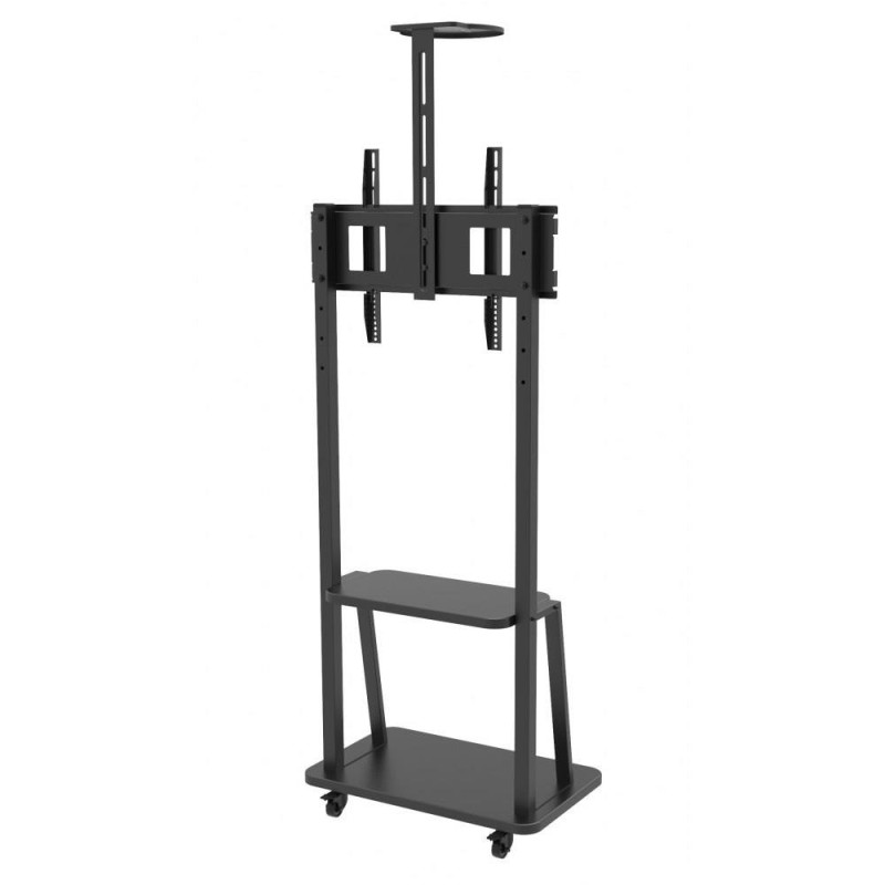 Stojak mobilny Techly 32"-70", 60kg, z półką