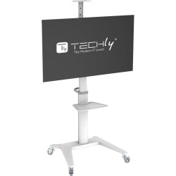 Stojak mobilny Techly 37''-70'', 70kg 2 półki