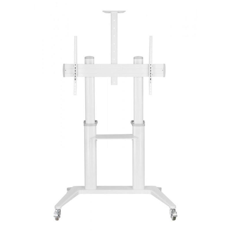 Stojak mobilny Techly 70"-120", 140kg z półką, biały | PartsPC.pl