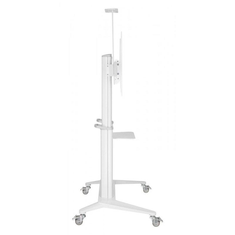 Stojak mobilny Techly 70"-120", 140kg z półką, biały | PartsPC.pl
