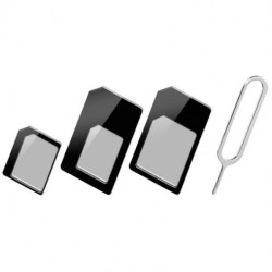 Adapter Techly karty SIM (nano, micro) + kluczyk | PartsPC.pl