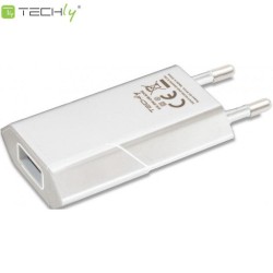Ładowarka sieciowa Techly USB 5V 1A biała | PartsPC.pl