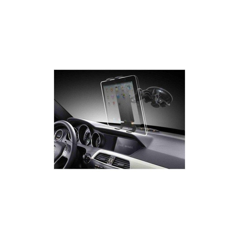 Uchwyt samochodowy Techly do tabletu/iPad 7"-10,1", na szybę, czarny