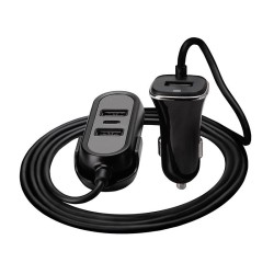 Ładowarka samochodowa Tracer 12-24V MULTICHARGE 3xUSB 7,2A +… | PartsPC.pl