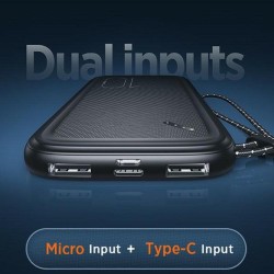 Powerbank Usams PB56 10000mAh 2xUSB czarny