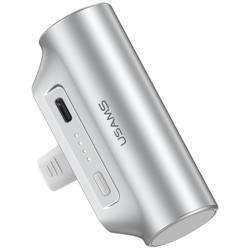 Powerbank Usams PB79 3000mAh 1xUSB-C Mini Tail Plug srebrny… | PartsPC.pl