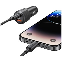 Ładowarka samochodowa Usams CC283 60W USB-A + USB-C PD Fast … | PartsPC.pl
