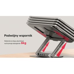 Podstawka pod laptop UNITEK D1109A HUB USB-C, HDMI, 4K, PD 1… | PartsPC.pl