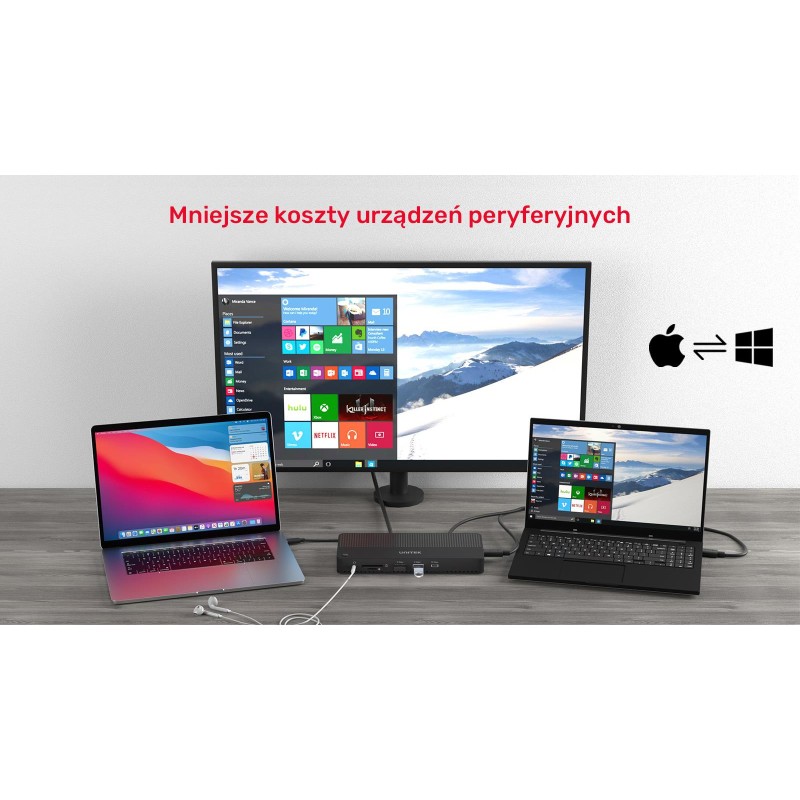 Unitek Przełącznik KVM 4K Hub USB 11 portów | PartsPC.pl