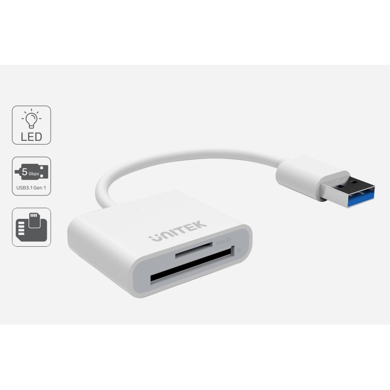 Unitek Y-9321 USB 3.0 czytnik kart SD/microSD | PartsPC.pl