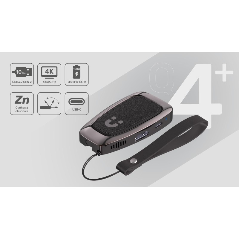 Unitek Hub USB-C 10 Gbps, HDMI 2.0 USB-C z PD 100W | PartsPC.pl