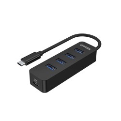 HUB USB-C Unitek H1117B 4xUSB-A 3.1, aktywny, 10W | PartsPC.pl