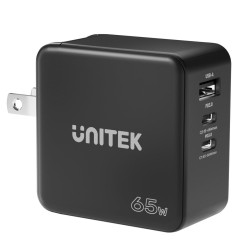 Ładowarka Sieciowa Unitek P1117B 3 porty, PD 65W, GaN, podró… | PartsPC.pl