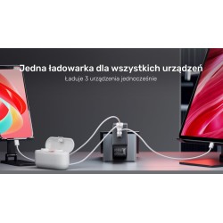 Ładowarka Sieciowa Unitek P1117B 3 porty, PD 65W, GaN, podró… | PartsPC.pl