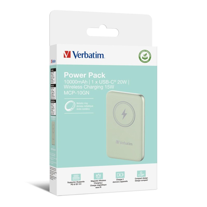 Powerbank Verbatim Charge 'n' Go Magnetic Wireless 10000mAh … | PartsPC.pl