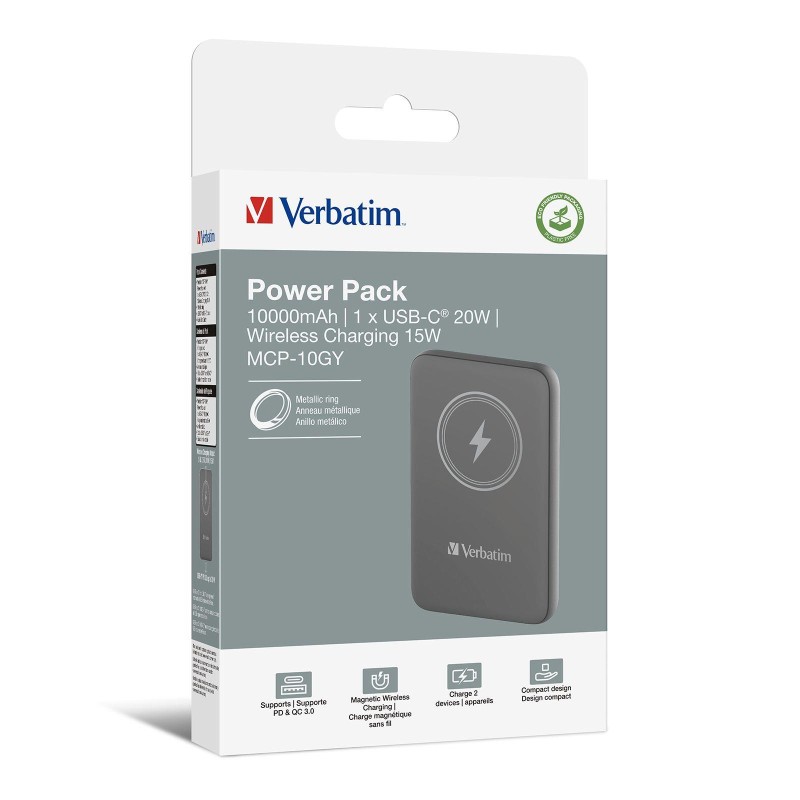 Powerbank Verbatim Charge 'n' Go Magnetic Wireless 10000mAh … | PartsPC.pl