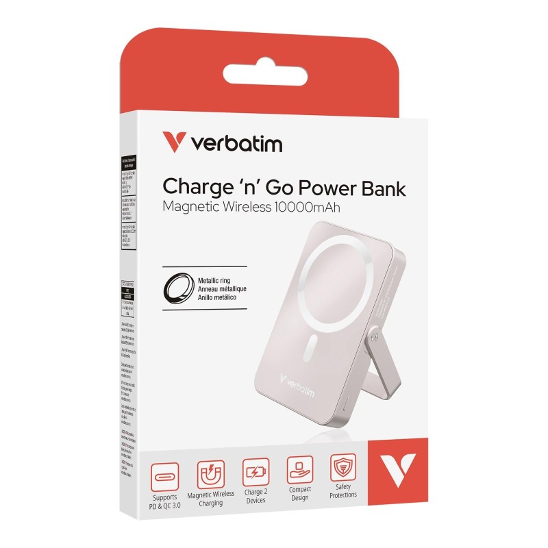 Powerbank Verbatim Charge 'n' Go Magnetic Wireless with Stan… | PartsPC.pl