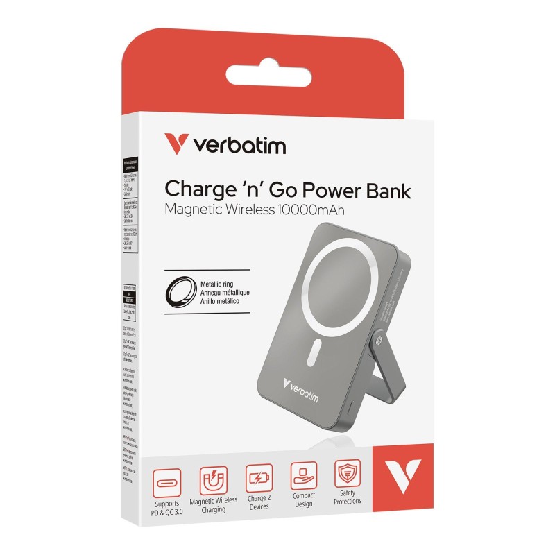 Powerbank Verbatim Charge 'n' Go Magnetic Wireless with Stan… | PartsPC.pl