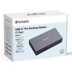 Stacja dokująca Verbatim USB-C Pro CDS-17 3xHDMI 2xDP RJ-45 … | PartsPC.pl