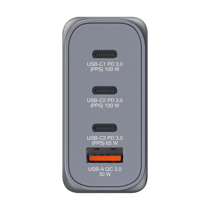 Ładowarka sieciowa Verbatim GaN GNC-100 3xUSB-C PD (2x100W+6… | PartsPC.pl