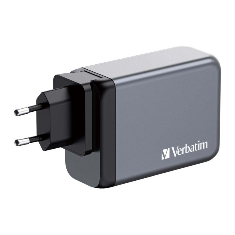 Ładowarka sieciowa Verbatim GaN GNC-240 3xUSB-C PD (140W+100W+65W) 1xUSB-A