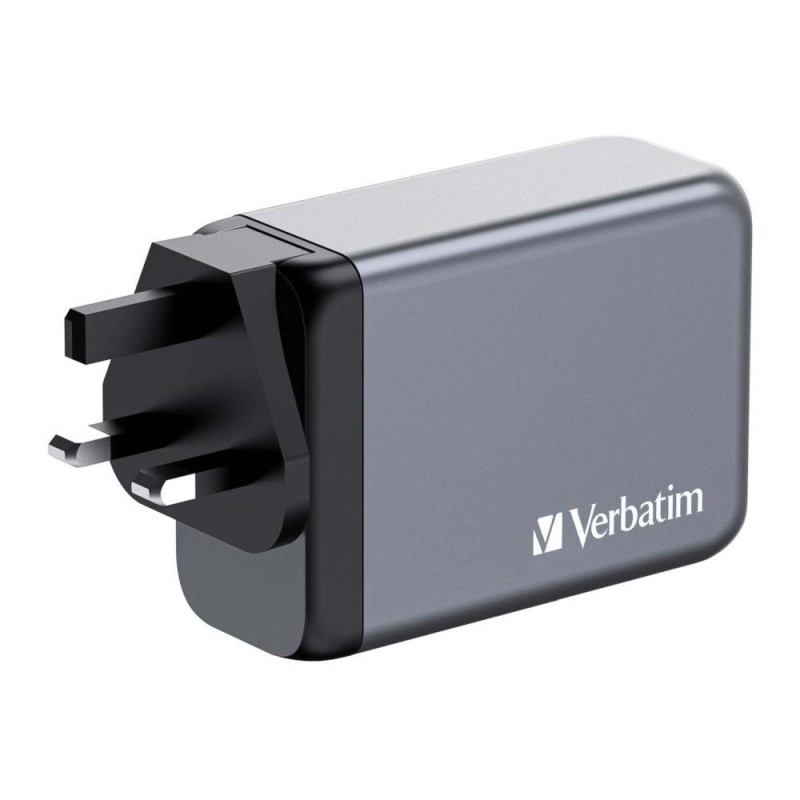 Ładowarka sieciowa Verbatim GaN GNC-240 3xUSB-C PD (140W+100W+65W) 1xUSB-A