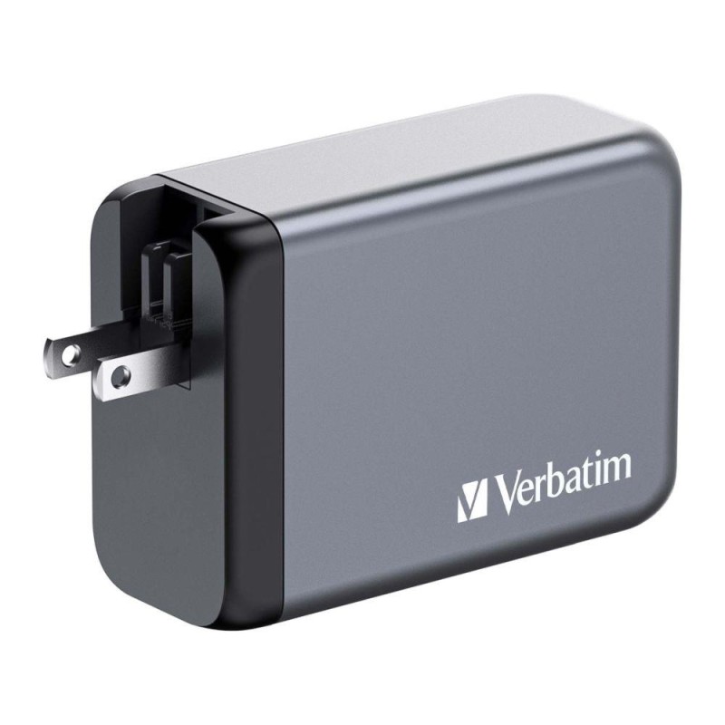 Ładowarka sieciowa Verbatim GaN GNC-240 3xUSB-C PD (140W+100W+65W) 1xUSB-A
