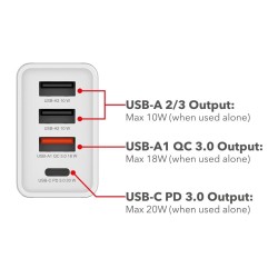Ładowarka sieciowa Verbatim 1xUSB-C PD 20W 1xUSB-A QC 3.0 2x… | PartsPC.pl