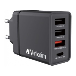 Ładowarka sieciowa Verbatim 1xUSB-C PD 20W 1xUSB-A QC 3.0 2x… | PartsPC.pl