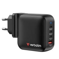 Ładowarka sieciowa Verbatim Mini GaN 100W 3xUSB-C PD 1xUSB-A… | PartsPC.pl