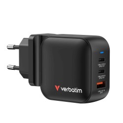 Ładowarka sieciowa Verbatim Mini GaN 70W 2xUSB-C PD 1xUSB-A … | PartsPC.pl